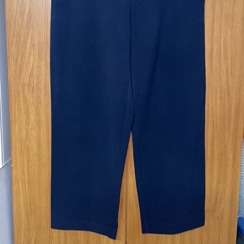 Briggs New York Elastic Waist Pants W/ Pockets - Blue - Size 14S - Picture 3 of 11